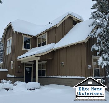 Hardie Plank Siding In Snow