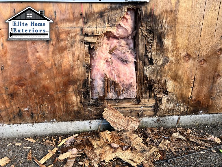 Rot Repair Behind Siding