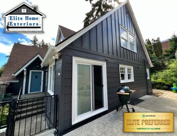 James Hardie Elite Preferred Contractors Lap Board & Batten Siding Smooth James Hardie Lap Siding Black and White Contractor