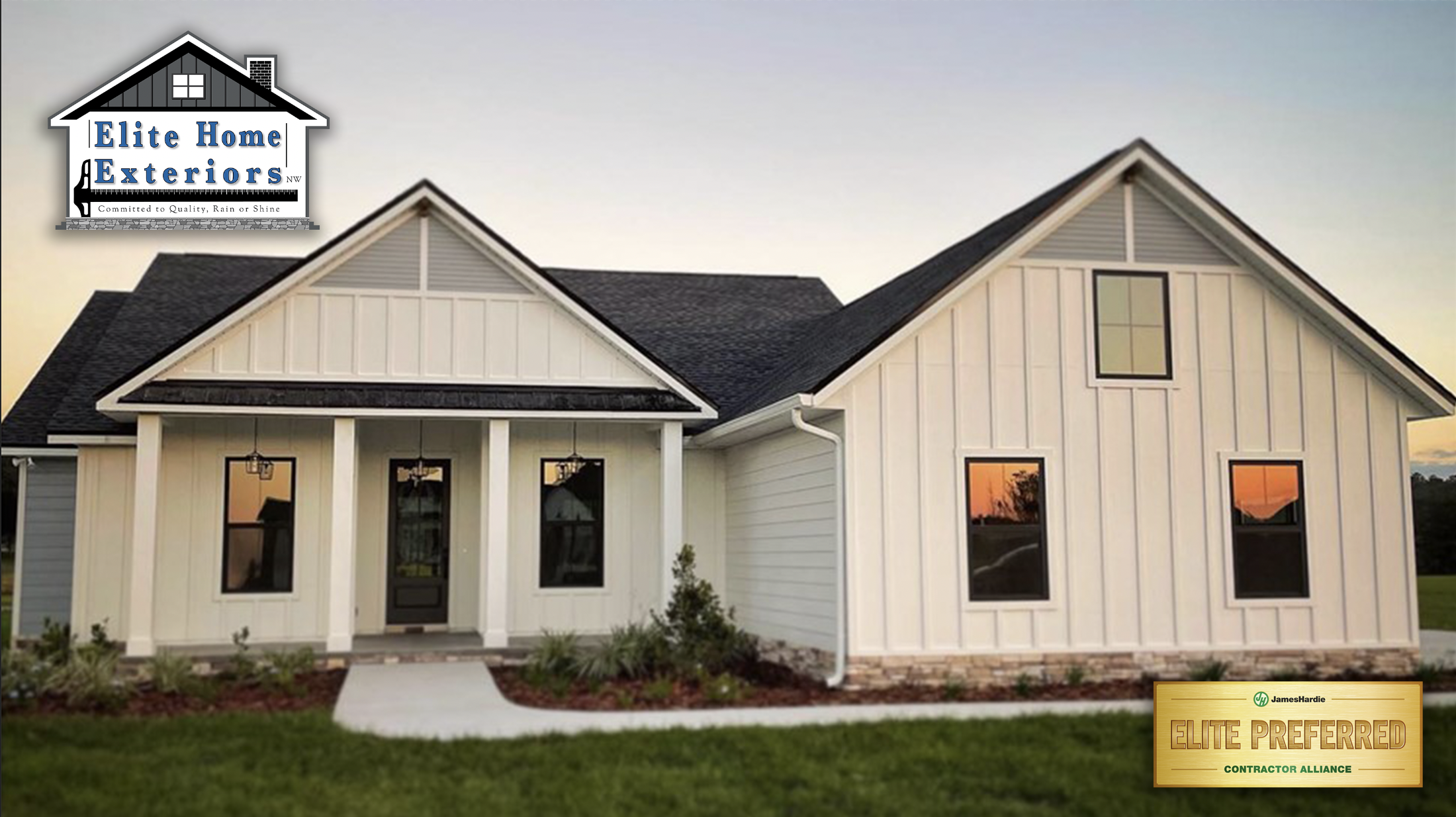 James Hardie Board and Batten Siding James Hardie Elite Preferred Siding Contractors