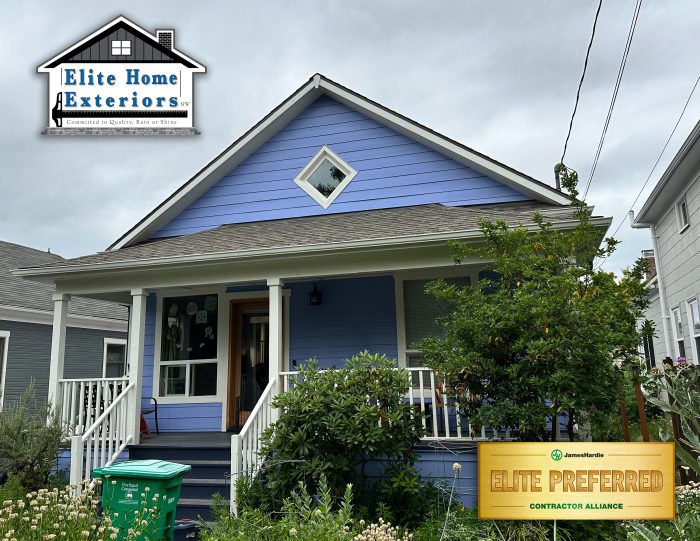 Exterior lap siding in Portland Oregon with James Hardie Siding