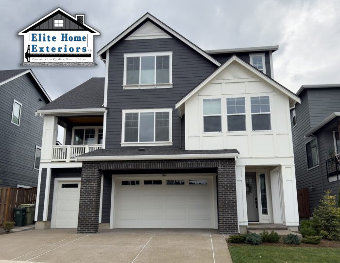 Exterior home with siding styles of James Hardie Board Siding Plank